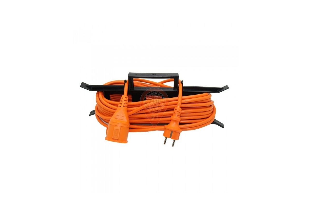 Rallonge 3G 1,5mm x 15m 1 Voie 16A IP44 Orange & Noir