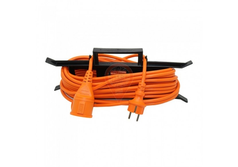 Rallonge 3G 1,5mm x 15m 1 Voie 16A IP44 Orange & Noir