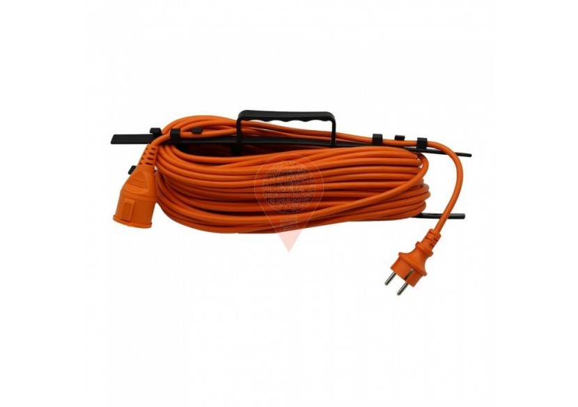 Rallonge 3G 1,5mm x 30m 1 Voie 16A IP44 Orange & Noir