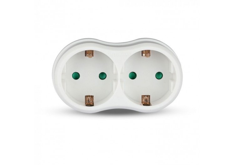 Adaptateur de prise 16A blanc