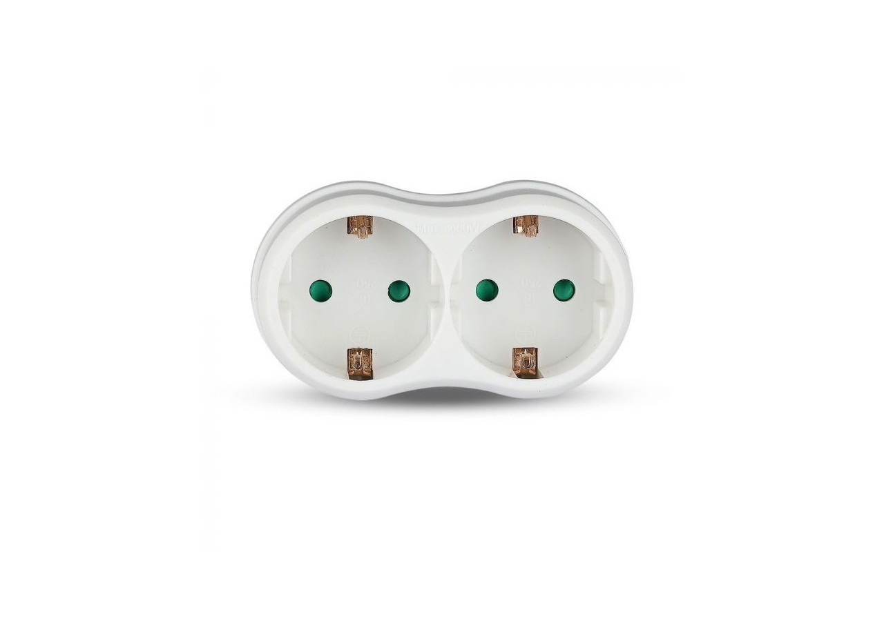 Adaptateur de prise 16A blanc