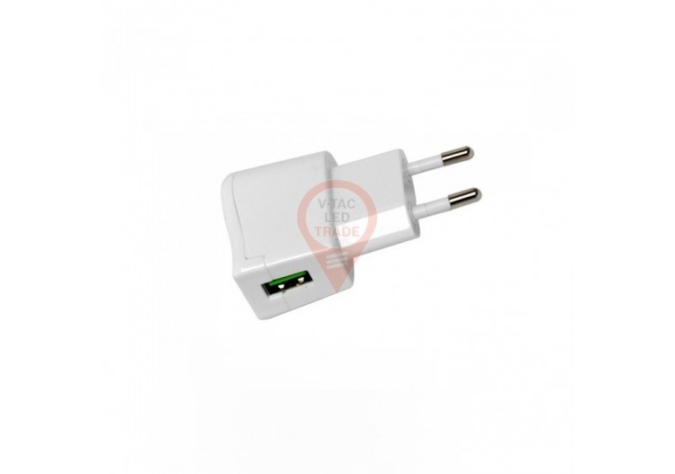 Adaptateur de voyage USB sous blister blanc