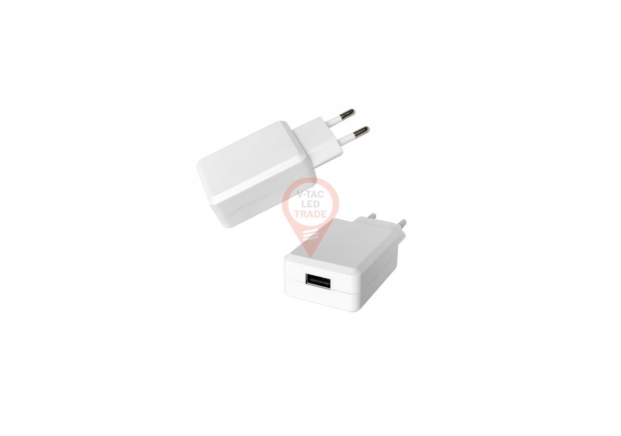 Adaptateur de voyage USB QC3.0 avec emballage double blister blanc