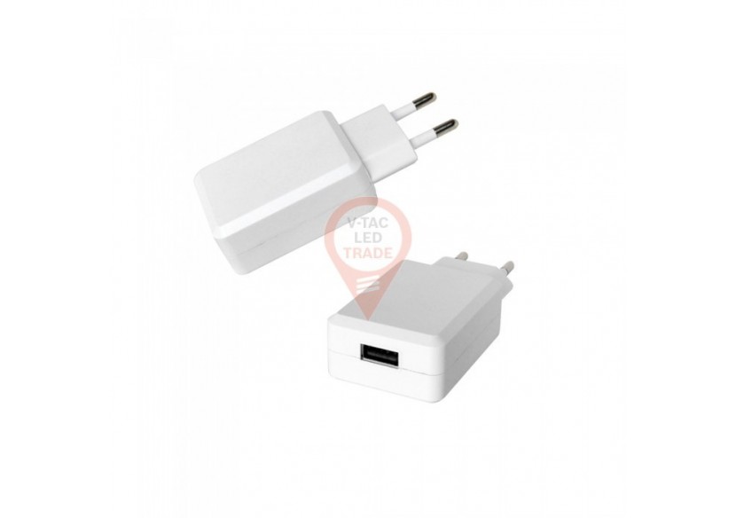 Adaptateur de voyage USB QC3.0 avec emballage double blister blanc