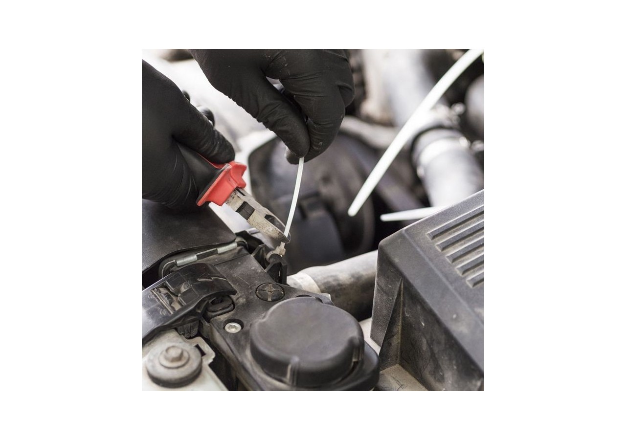 Attache de câble - 3,5 x 150 mm Blanc 100 pcs/paquet