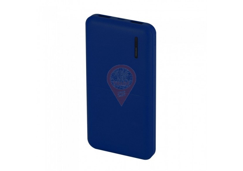 Banque d'alimentation super fine 10 000 mAh, bleu
