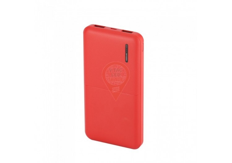 Banque d'alimentation super fine 10 000 mAh rouge