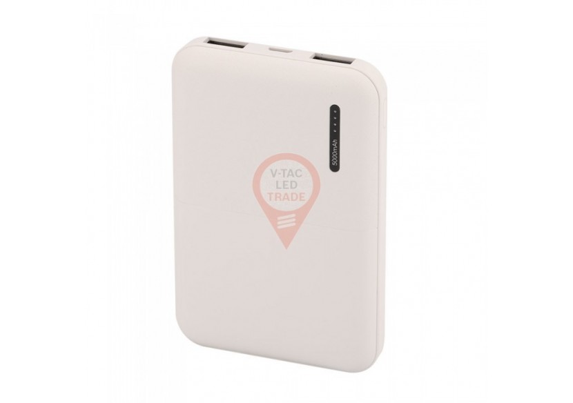 Banque d'alimentation ultra petite de 5 000 mAh, rose