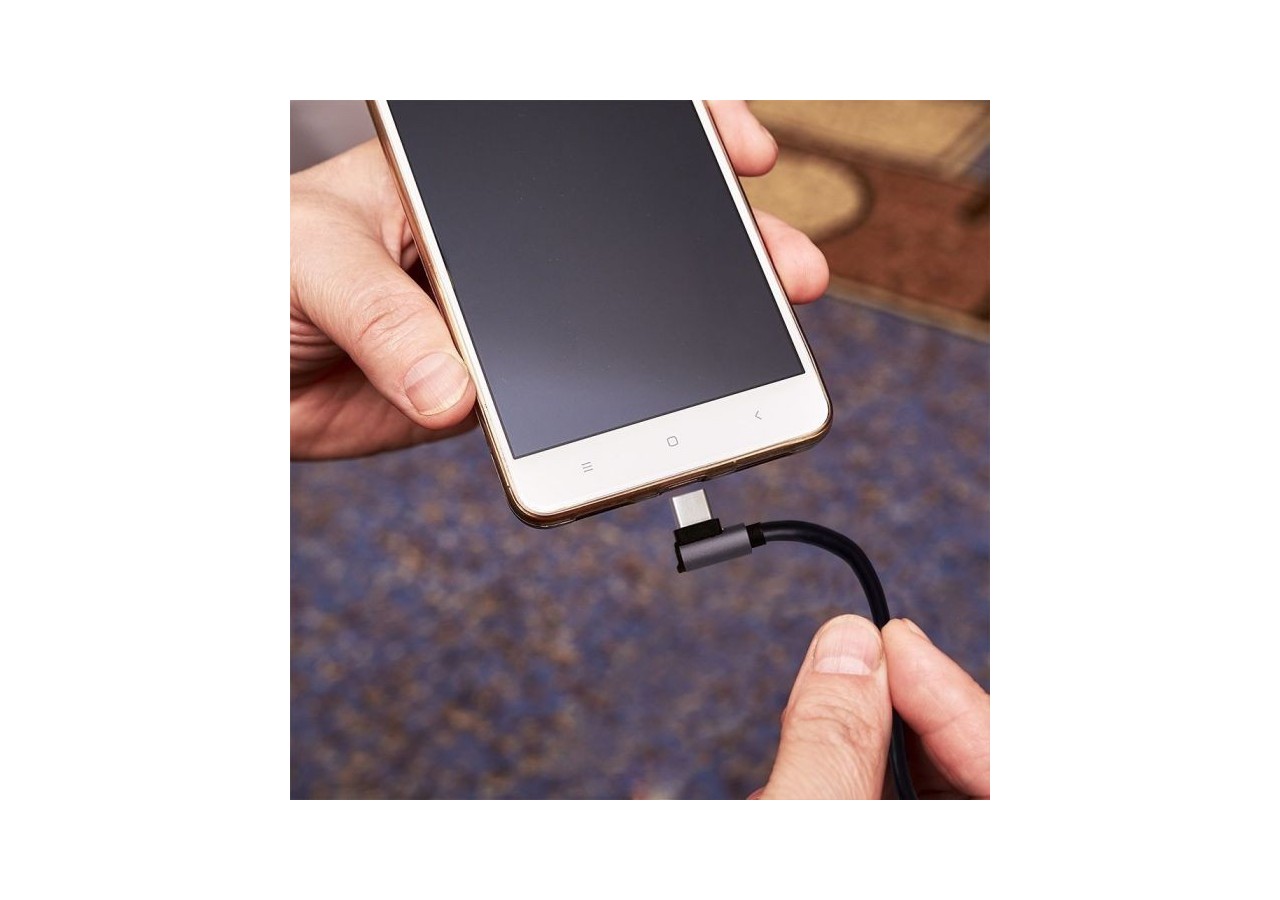 1m. Câble USB Type C Noir - Série Diamond