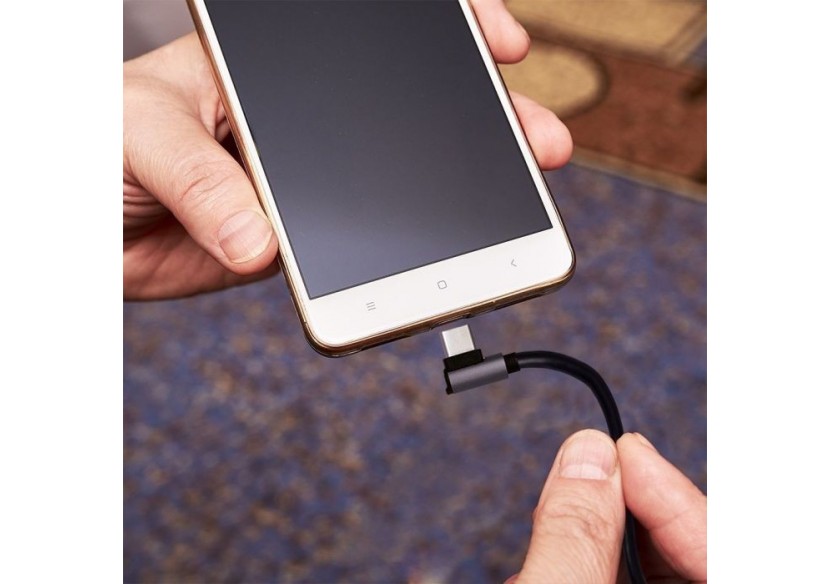 1m. Câble USB Type C Noir - Série Diamond