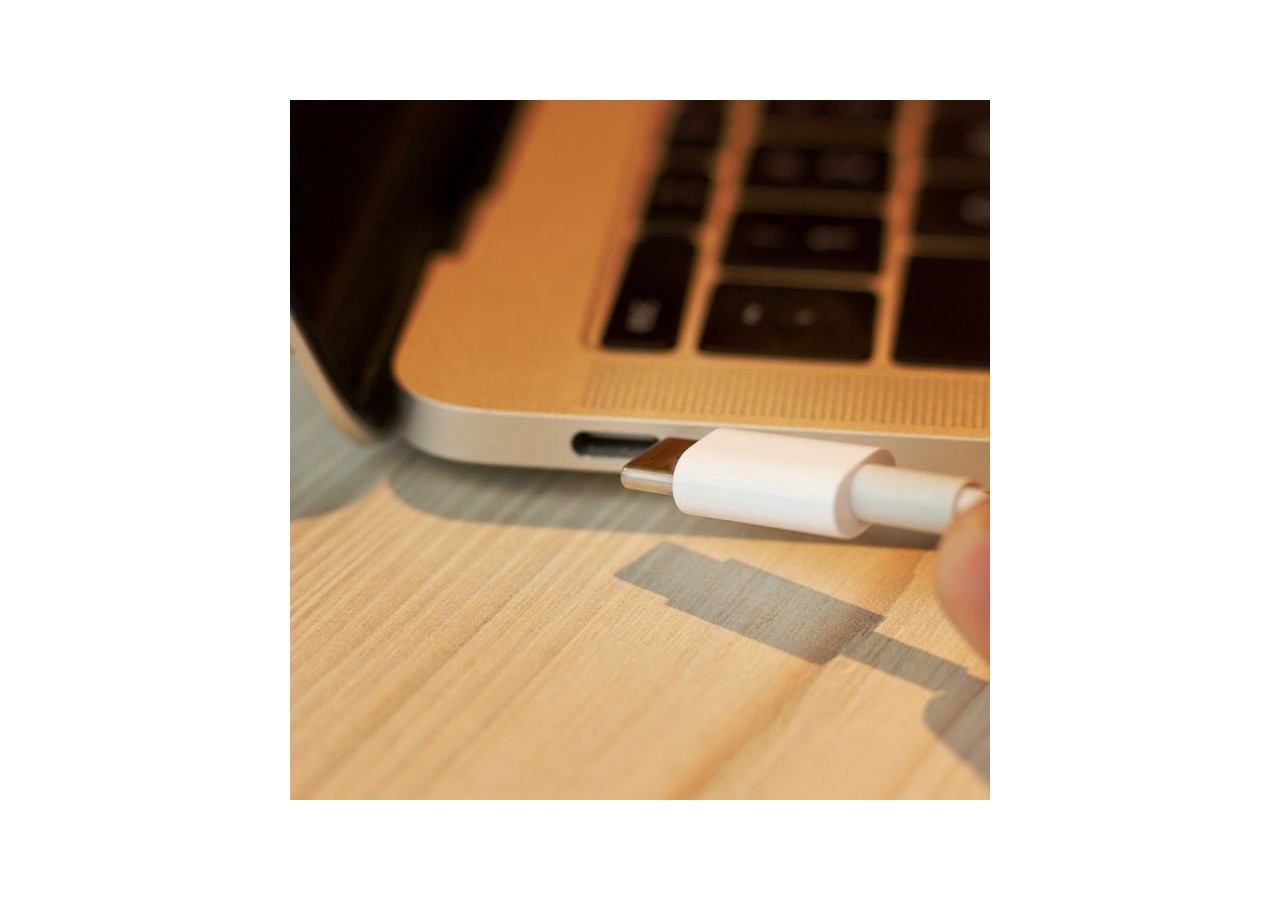 1m. Câble USB Type C Blanc - Série Pearl