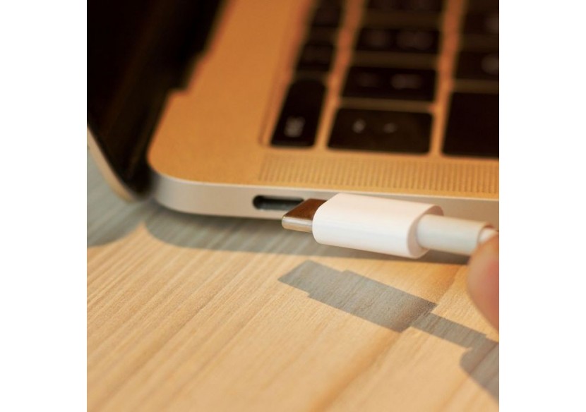 1m. Câble USB Type C Blanc - Série Pearl