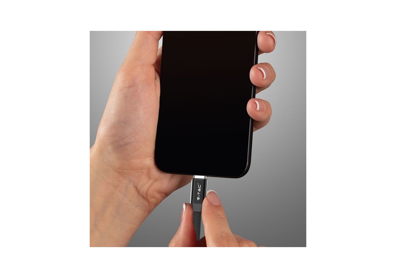 1m. Câble USB Type C Noir - Série Ruby