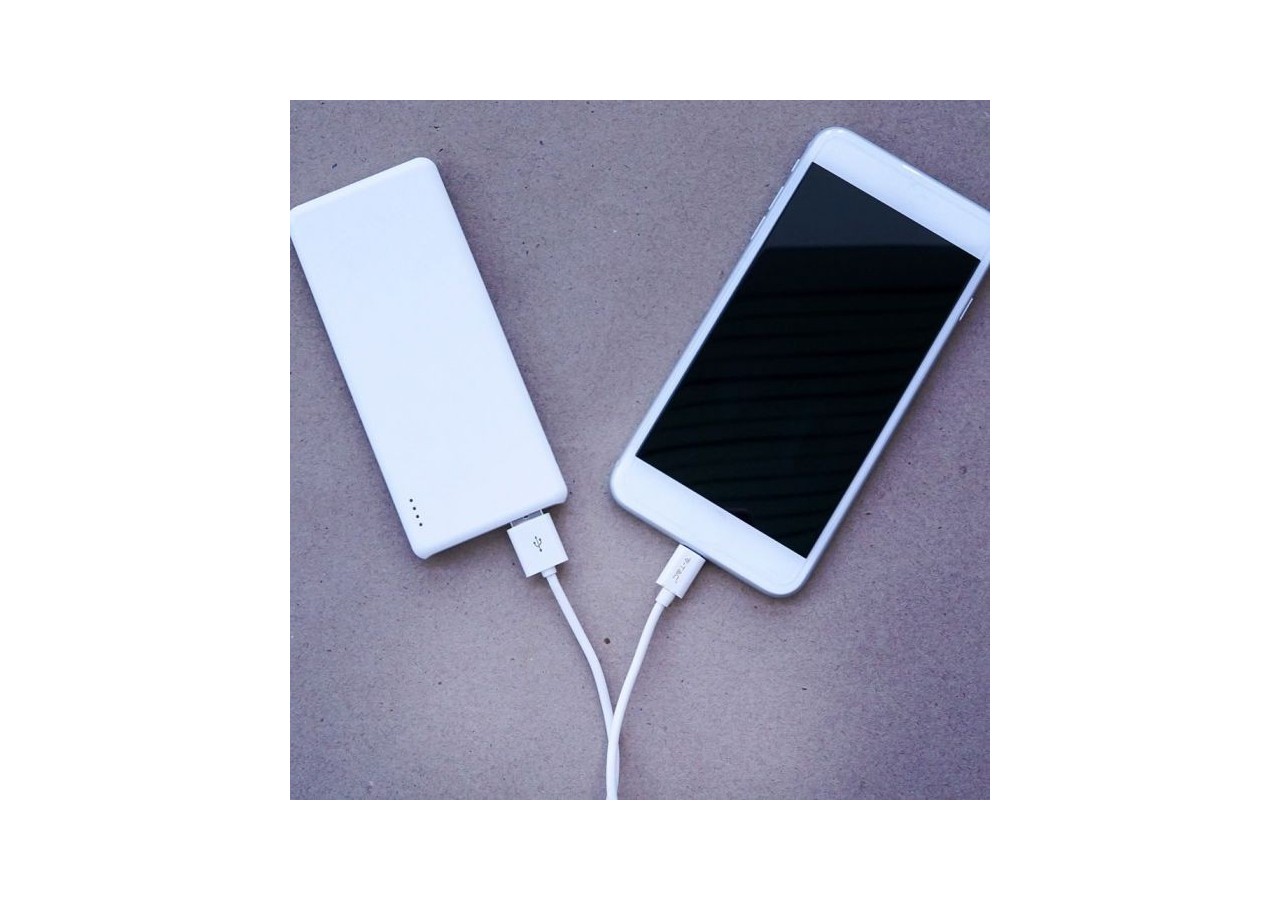 1m. Câble USB Type C Blanc - Série Argent