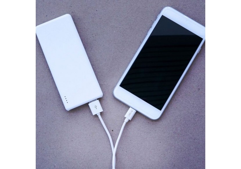 1m. Câble USB Type C Blanc - Série Argent