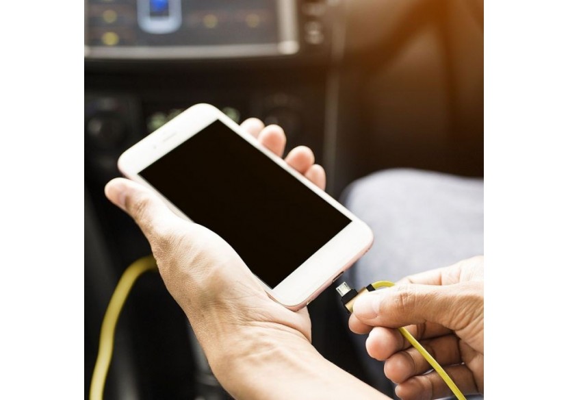 1m. Câble Micro USB Or - Série Diamond