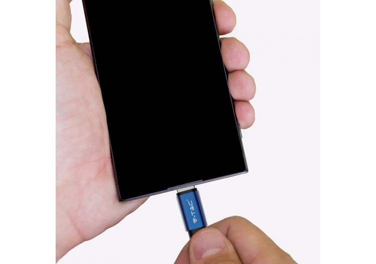 1m. Câble Micro USB Bleu - Série Ruby