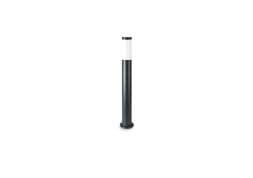 Lampe Borne E27 80cm Corps Inox Noir IP44 Lampe Borne E27 80cm Corps Inox Noir IP44