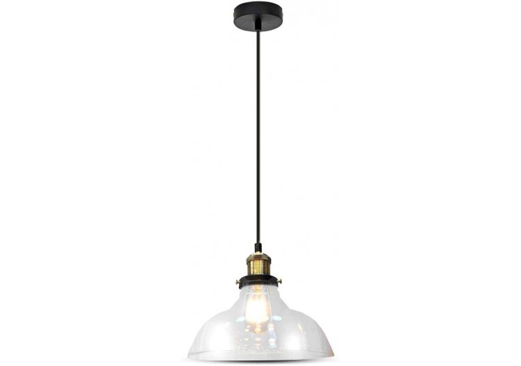 Suspension en verre transparente Ø245