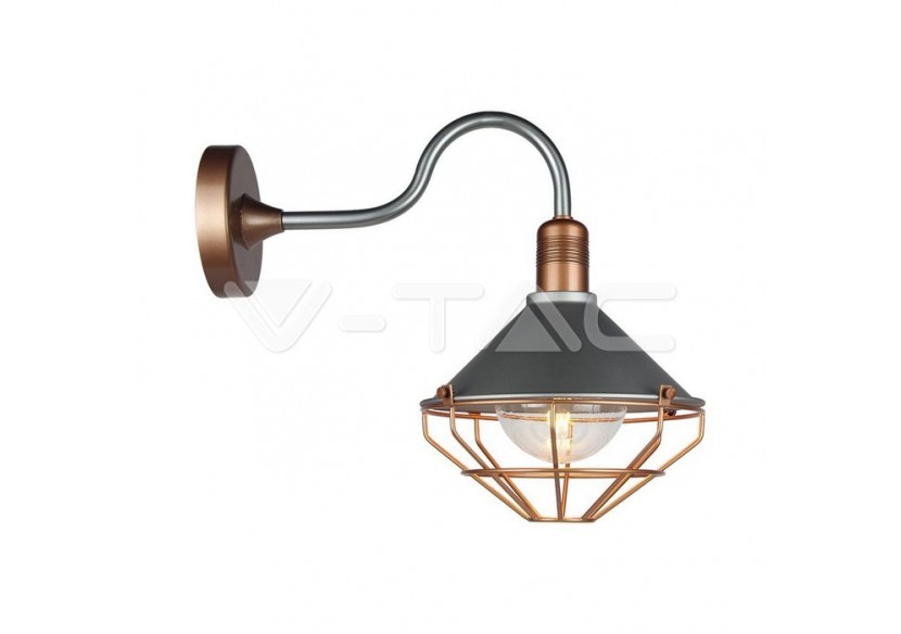 Applique Murale Maille Or Rose Mat Е27 Down IP65