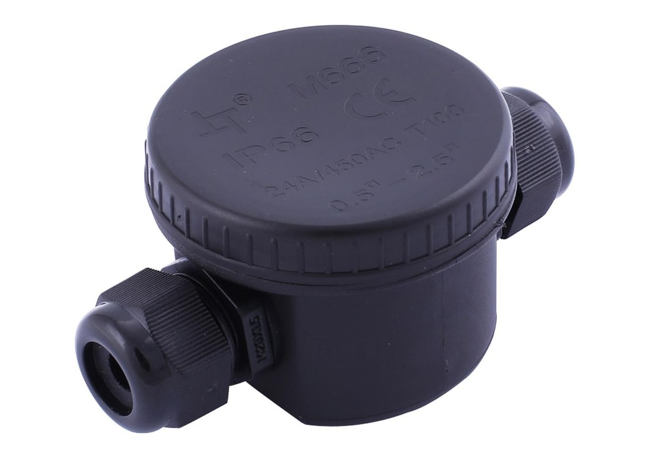 Bornier 3 BROCHES Noir 5-9mm IP66