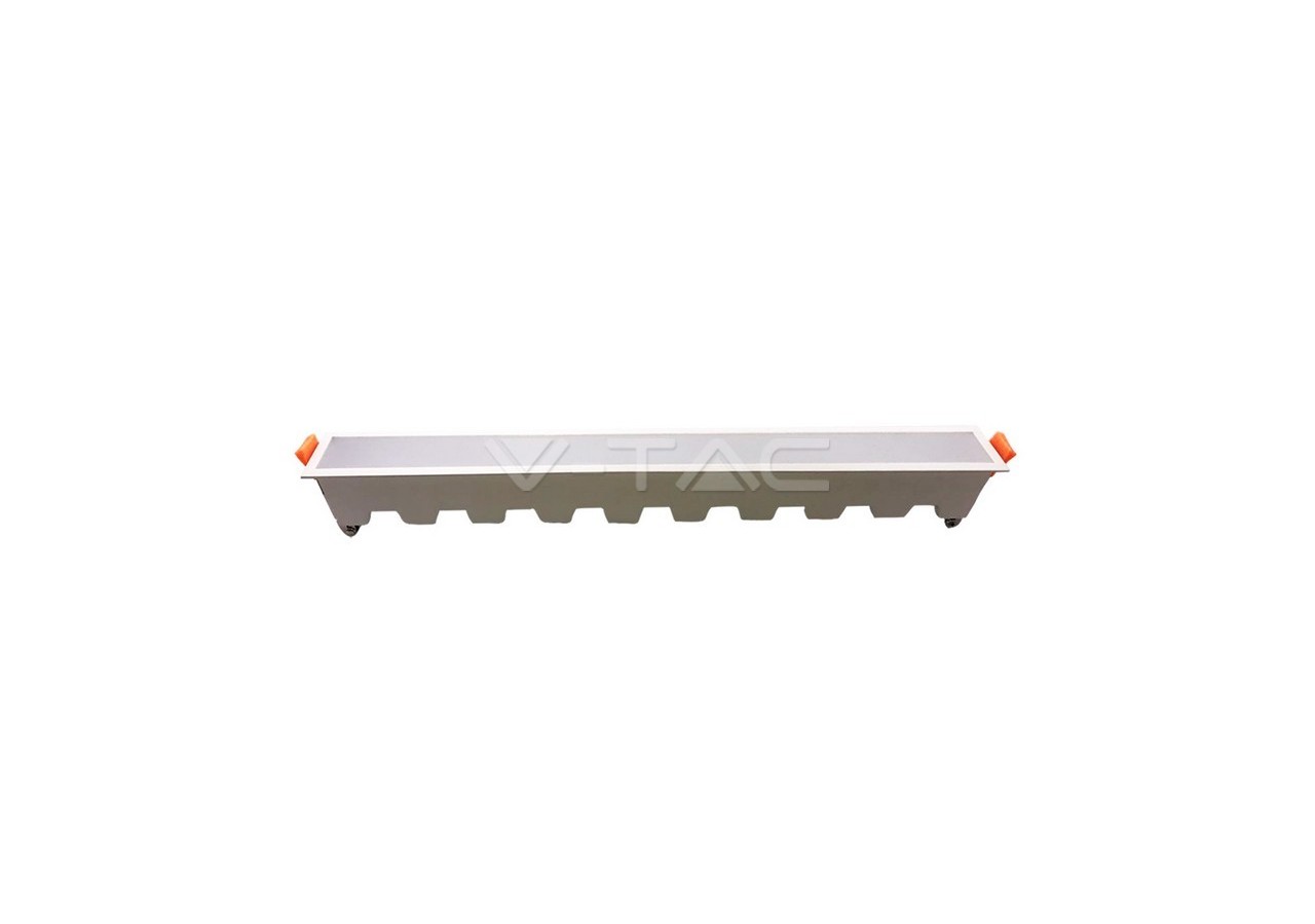 Luminaire Linéaire LED 30W Slim Corps Blanc Blanc