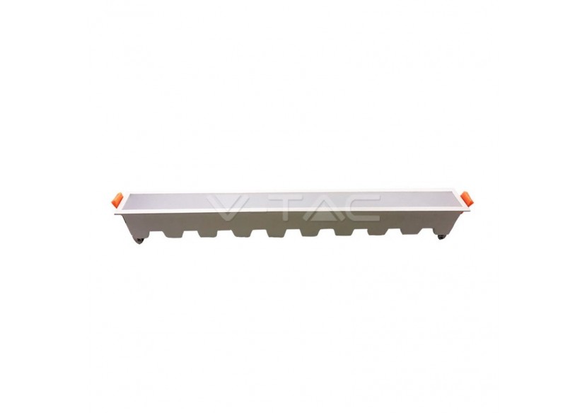 Luminaire Linéaire LED 30W Slim Corps Blanc Blanc Luminaire Linéaire LED 30W Slim Corps Blanc Blanc