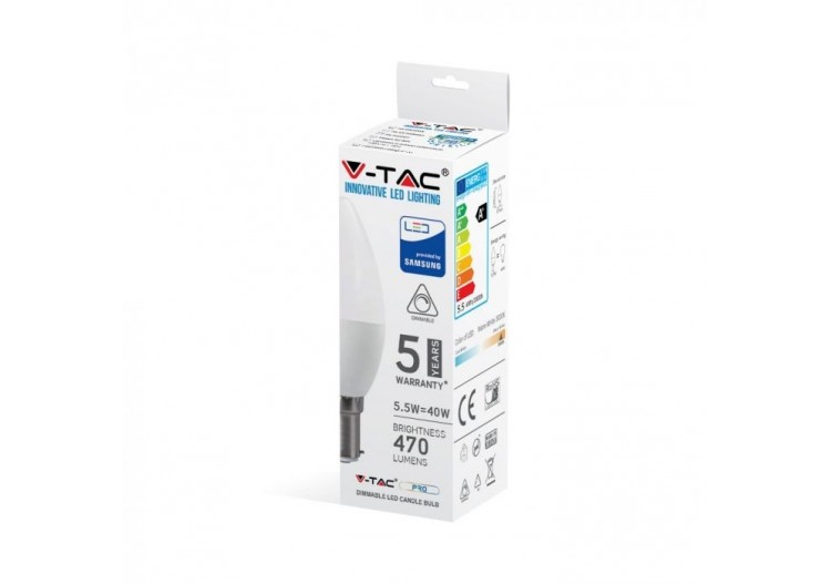 Ampoule bougie en plastique...