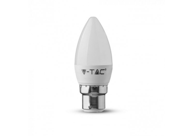Ampoule bougie en plastique Vt-223 4,5 W, puce Samsung 3000 K B22- 21103 - V-tac