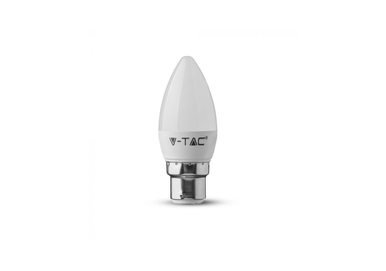 Ampoule bougie en plastique Vt-223 4,5 W, puce Samsung 3000 K B22- 21103 - V-tac