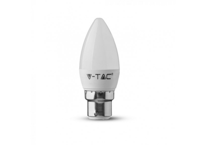 Ampoule bougie en plastique Vt-223 4,5 W, puce Samsung 3000 K B22- 21103 - V-tac