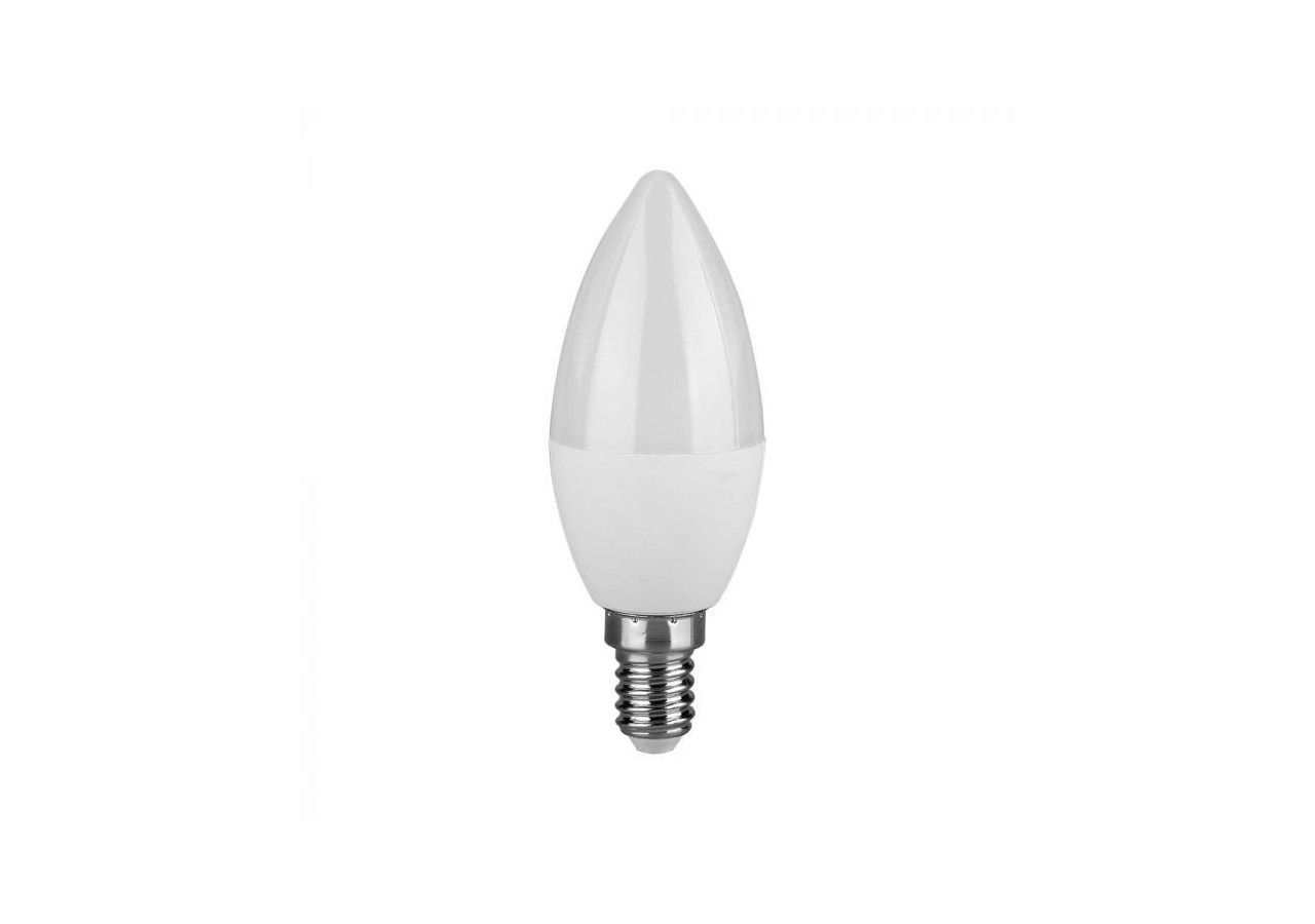Ampoule en plastique LED Vt-1850 3,7 W C37 avec puce Samsung 6500 K E14- 8041 - V-tac