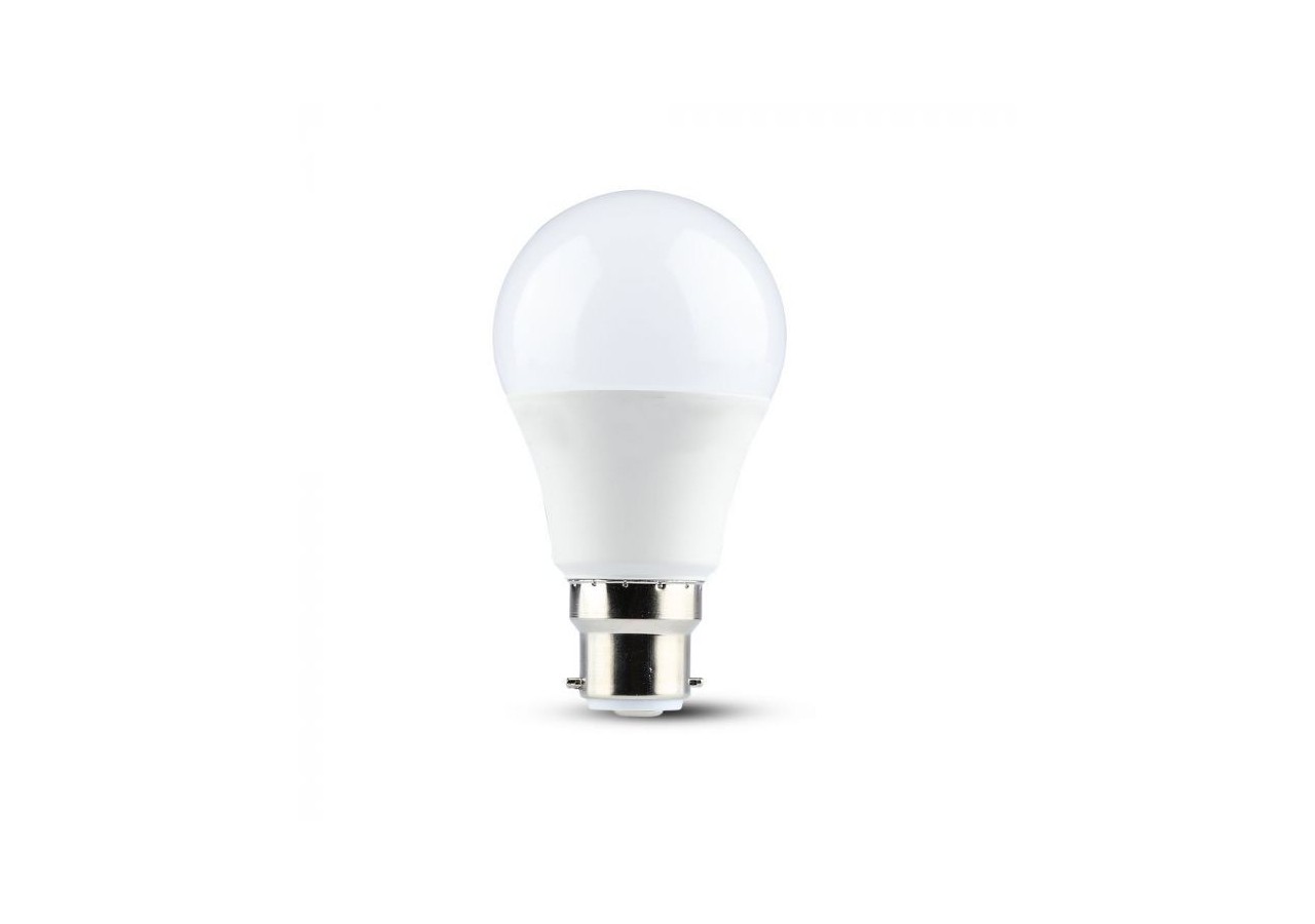 Vt-229 8.5w a60 ampoule en plastique puce samsung 3000k b22- 21101 - V-tac