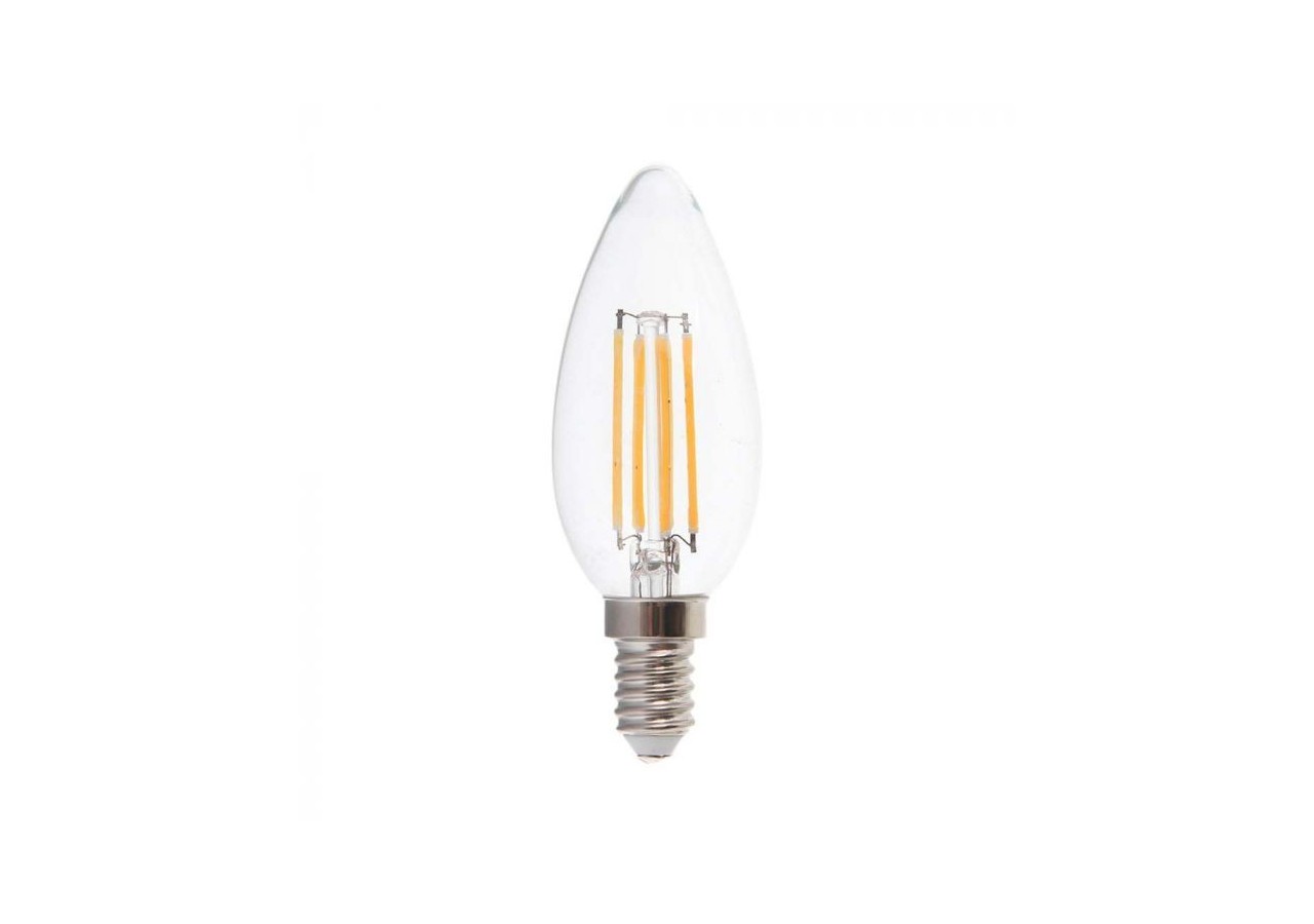 Ampoule bougie à filament Vt-2804 4w, couvercle transparent, gradation de puissance en 3 étapes, 3000k e14- 6848 - V-tac
