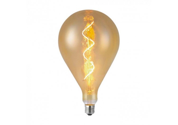 Vt-2267 4w a160 ampoule à filament spirale 2700k verre ambré- 23166 - V-tac