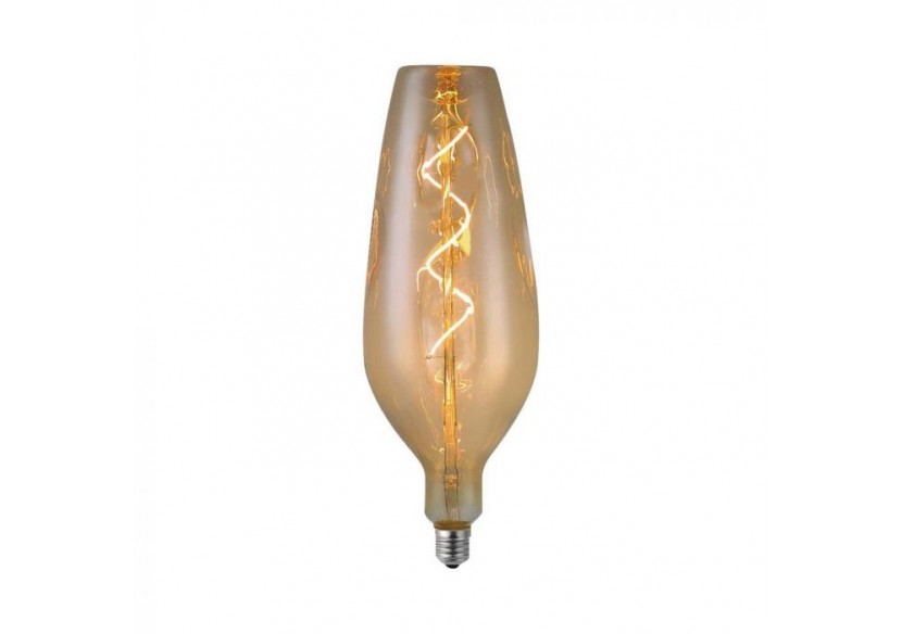 Vt-2272 4w b125 ampoule à filament spirale 2700k verre ambré- 23171 - V-tac