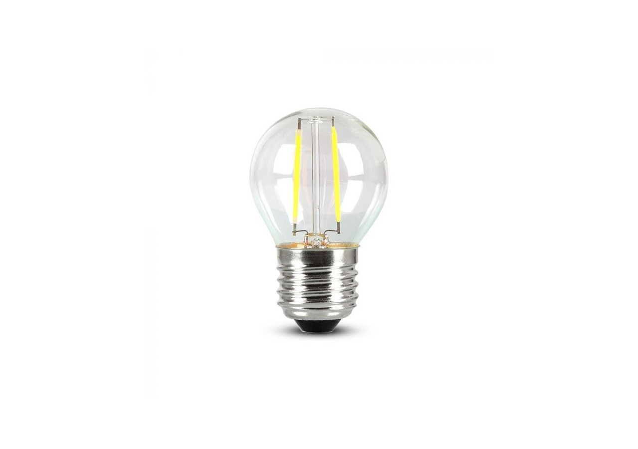 Ampoule à filament Vt-244 4w G45, verre transparent, puce Samsung 4000k e27- 944 - V-tac