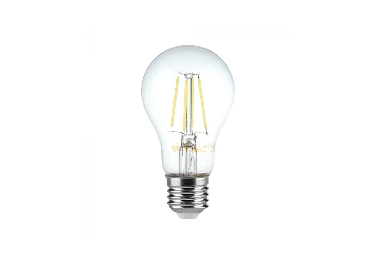 Ampoule à filament Vt-1887 6w a60, couvercle transparent 3000k e27- 214272 - V-tac