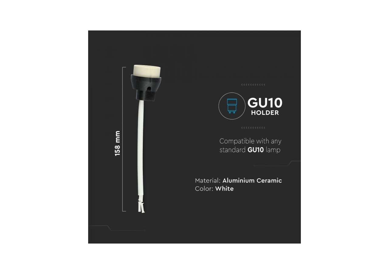 Vt-791 gu10 fil silicone blanc- 3620 - V-tac