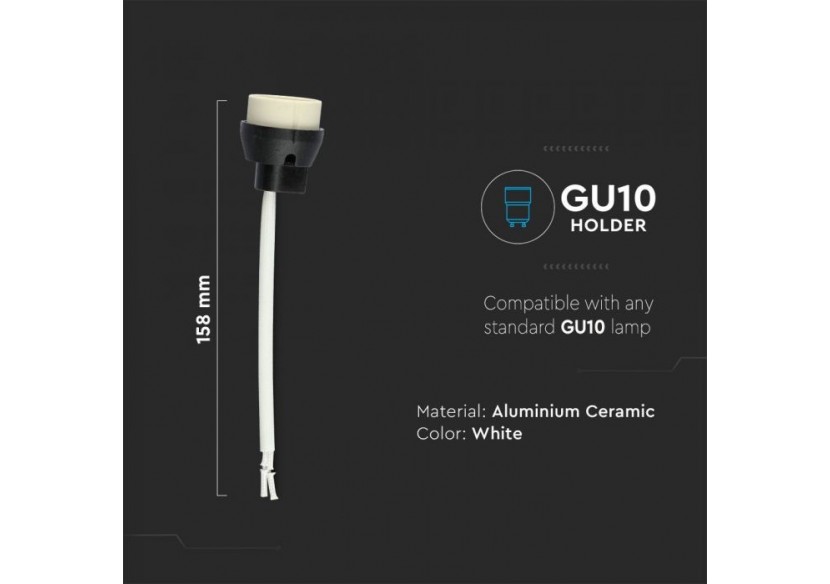 Vt-791 gu10 fil silicone blanc- 3620 - V-tac Vt-791 gu10 fil silicone blanc- 3620 - V-tac