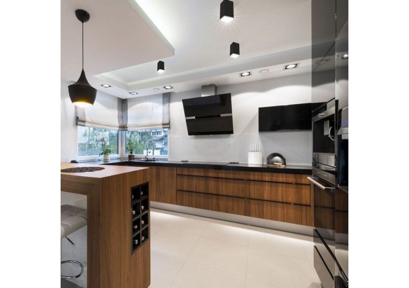 Vt-882 raccord gu10 carré noir+noir- 8995 - V-tac