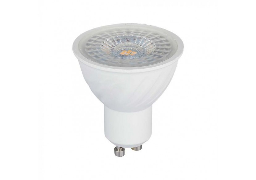 Vt-277 6w gu10 smd lentille de projecteur en plastique-puce Samsung 6500k- 21167 - V-tac