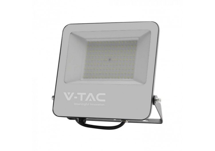 Vt-44106 Projecteur LED 100w 4000k corps noir verre gris 160lm/w- 10355 - V-tac