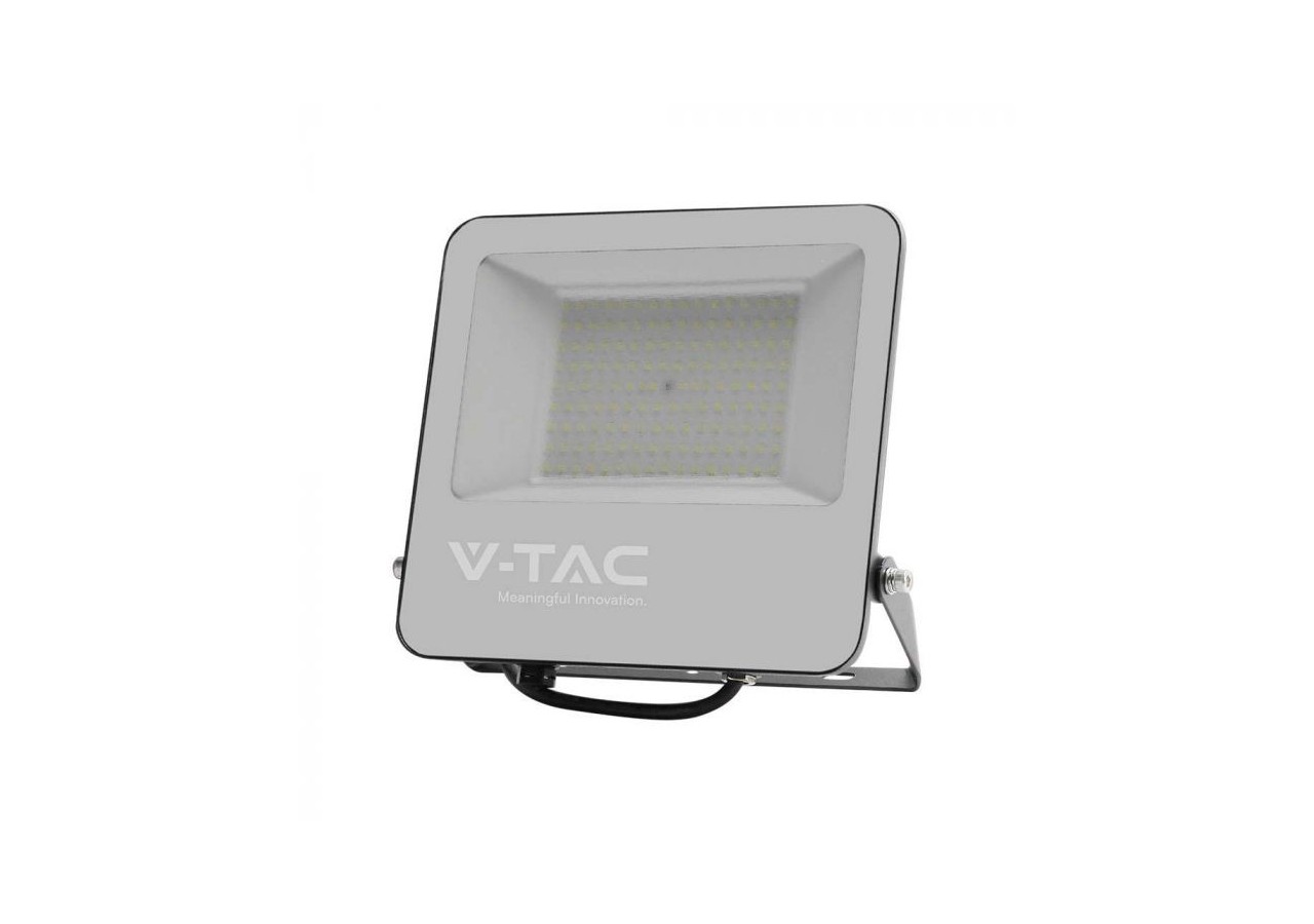 Vt-44106 Projecteur LED 100w 4000k corps noir verre gris 160lm/w- 10355 - V-tac