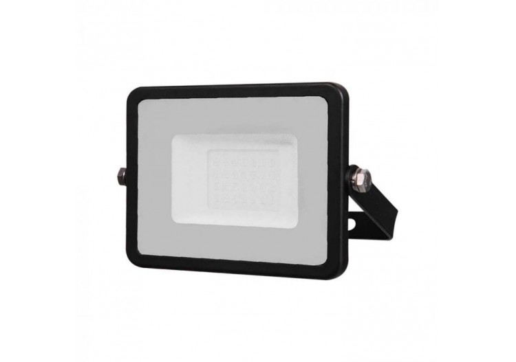 Projecteur SMD Vt-20-1 20w, puce et câble Samsung, 1m, 3000k, corps noir, verre noir- 8028 - V-tac