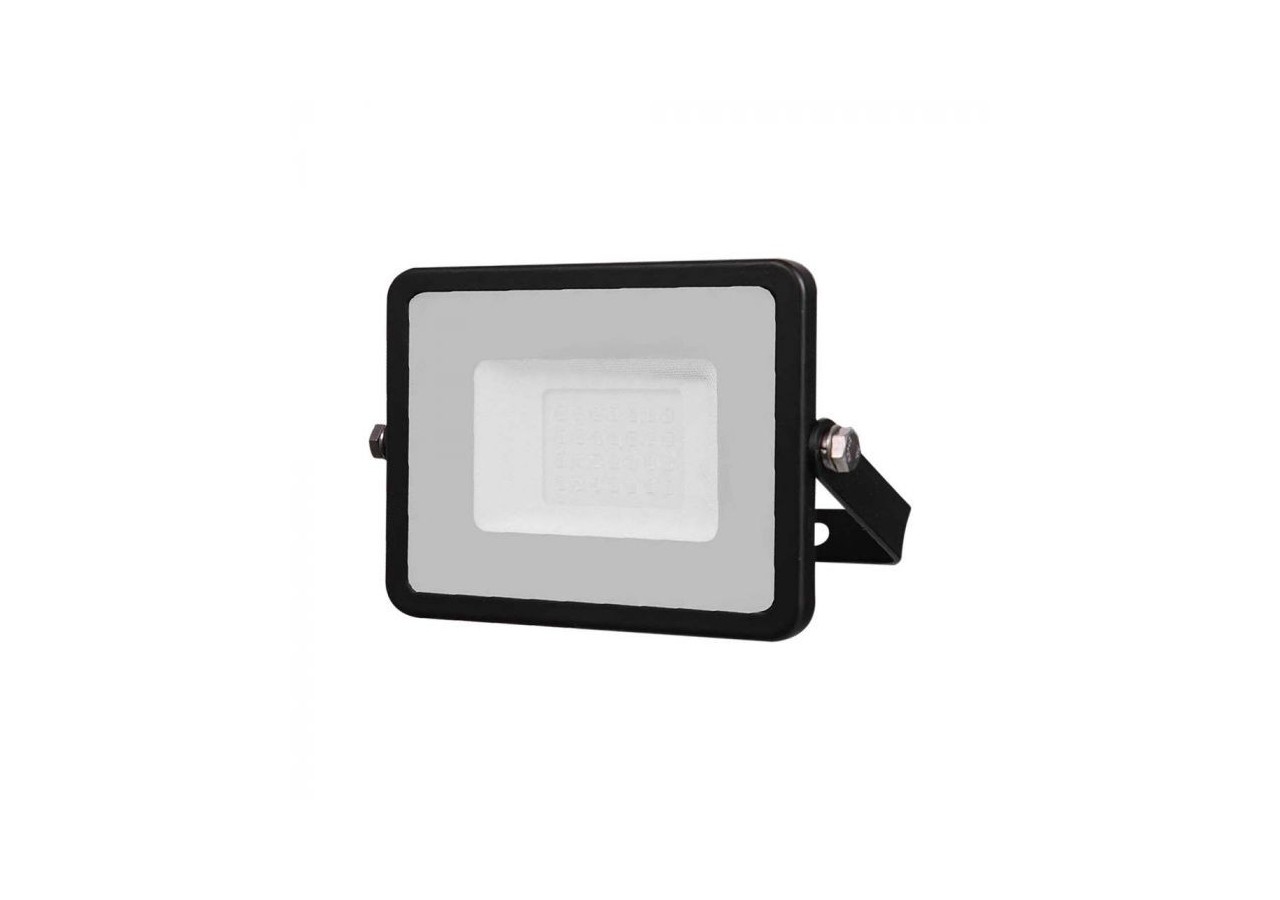 Projecteur SMD Vt-20-1 20w, puce et câble Samsung, 1m, 3000k, corps noir, verre noir- 8028 - V-tac