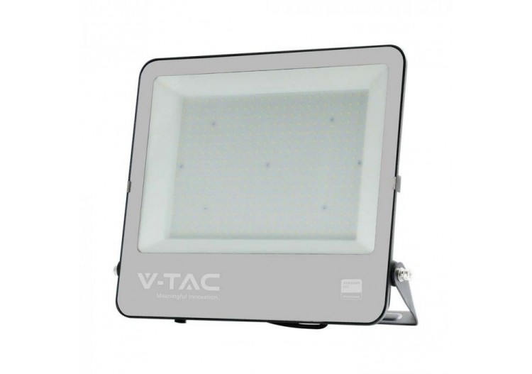 Projecteur SMD Vt-44003 300w, puce Samsung, fil de 1m, 4000k, corps noir, verre gris, 135lm/w- 10367 - V-tac