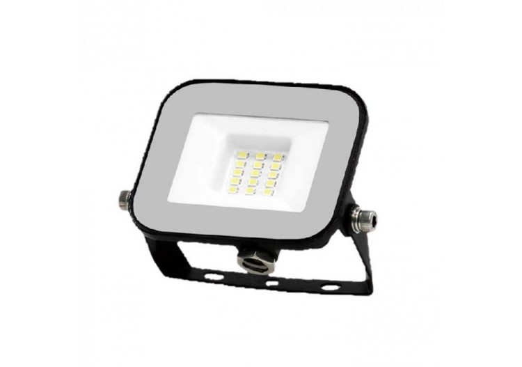 Vt-44010 10w projecteur puce samsung 4000k corps noir verre gris- 9899 - V-tac