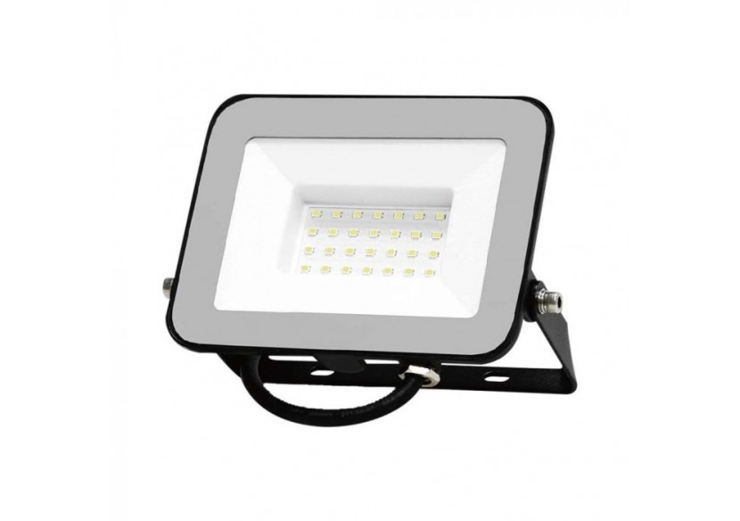 Vt-44030 30w projecteur puce samsung 4000k corps noir verre gris- 10021 - V-tac