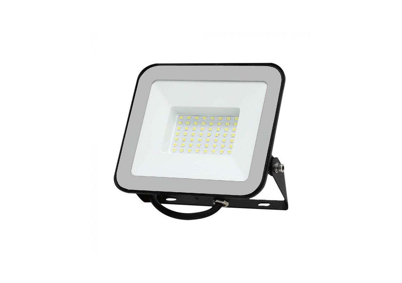 Vt-44050 projecteur 50w puce samsung 6500k corps noir verre gris- 10026 - V-tac